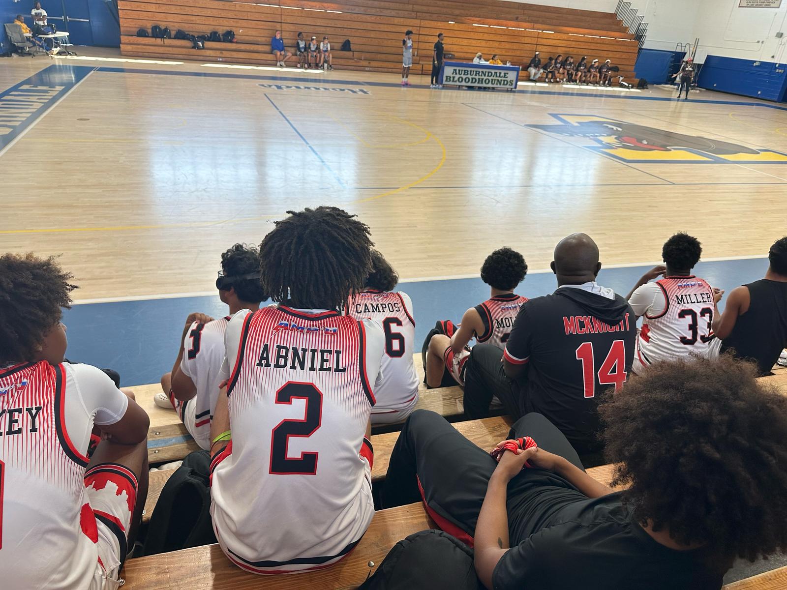 Get AMPD Travel Team players on the bench during a game against Auburndale Bloodhounds